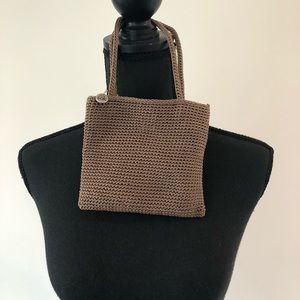 The Sak mini crochet clutch